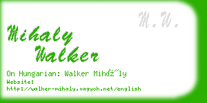 mihaly walker business card